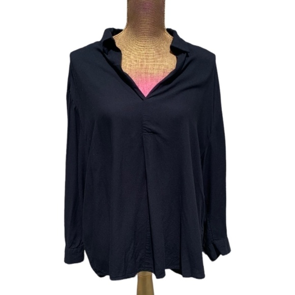 Lord and Taylor Long Sleeve V-Neck Top Size L - Picture 1 of 5